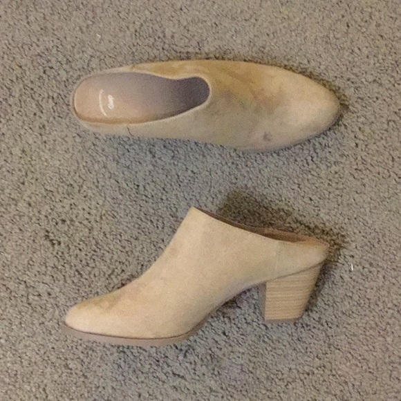 GAP Shoes 22 Sale Natural Light Brown Mule Heels Poshmark